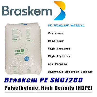 Green PE Material Braskem SHC7260 Bio Based Plastic HDPE Polyethylene Granules