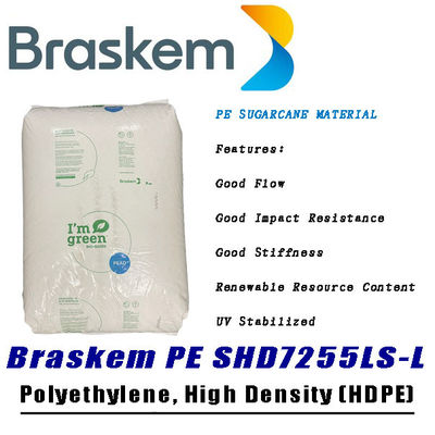 Braskem SHD7255LS-L Bio Based Plastic HDPE Particles Sugarcane Polyethylene Granules