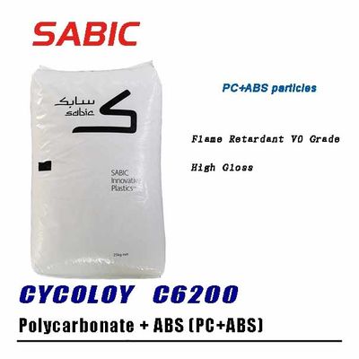White Black Plastic SABIC PC ABS Cycoloy C6200 Flame Retardant