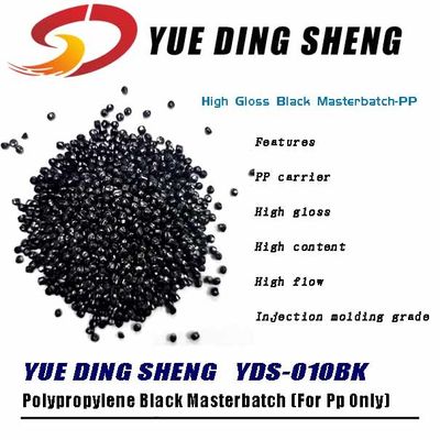 Polypropylene PP Plastic Additives High Gloss Black Injection Moulding Masterbatch