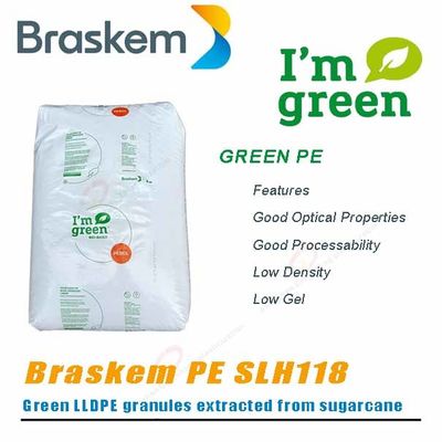 Bio Based Polyethylene Sugarcane LLDPE Granules Braskem Green PE SLH118