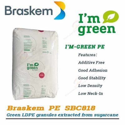 Biobased LDPE Particles Polyethylene Granules Braskem Green PE SBC818