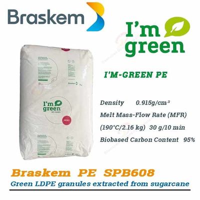 Bio Based LDPE Particles Polyethylene Sugarcane Material Braskem Green PE SPB608