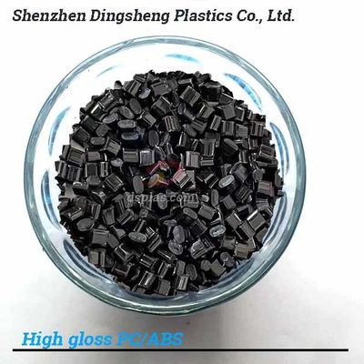 High Gloss Flame Retardant PC/ABS Particles Impact Resistant Black
