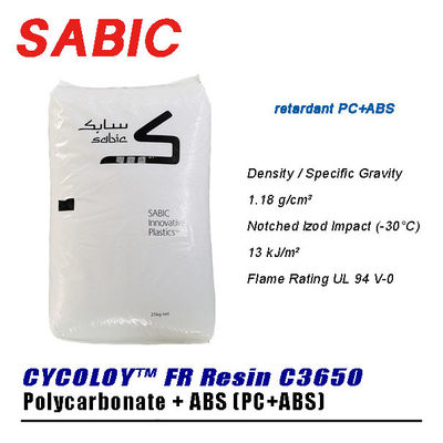 Cycoloy™ C3650 Sabic Cold-Resistant Flame-Retardant PC ABS Ul94v-0