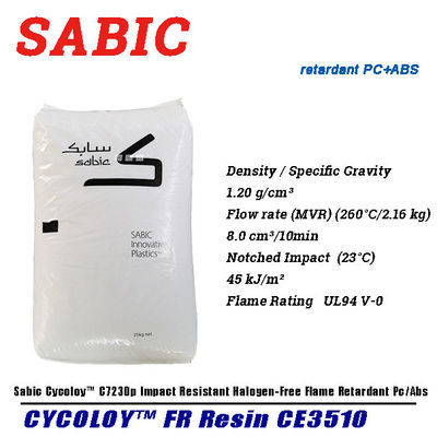 1.20 G/Cm3 Density Sabic Cycoloy™ CE3510 Impact Resistant Halogen-Free Flame Retardant PC ABS for Superior Performance