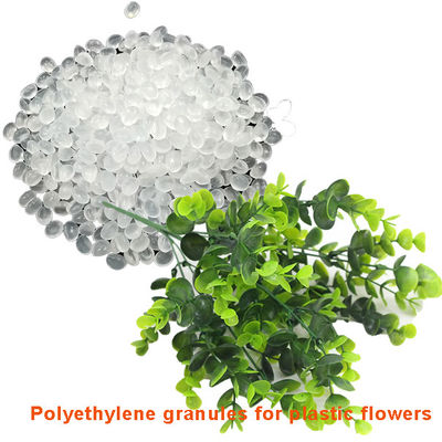 Toughened Grade Polyethylene Pellets High Flow Plastic Flower Raw Material