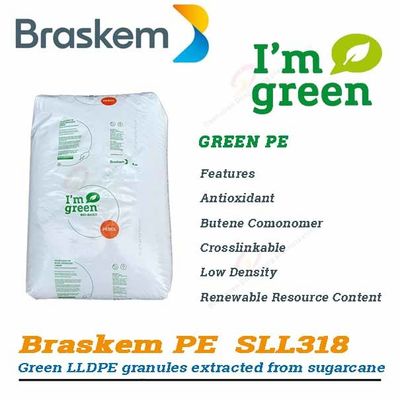 Polyethylene LLDPE Granules Bio Based Sugarcane Braskem Green PE SLL318